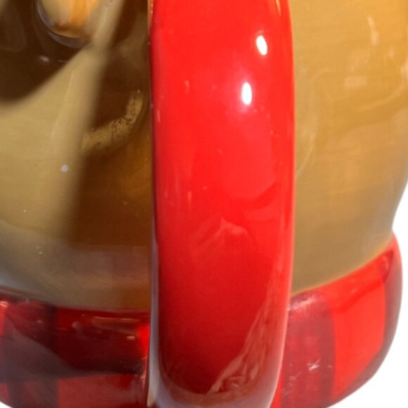 NWOT! 2015 THRESHOLD 3D Reindeer Ceramic Mug Cup Christmas Holiday Decor 14 oz - Picture 7 of 11